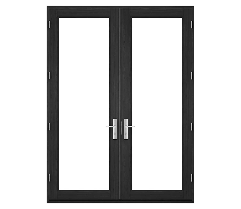 Pella Reserve Contemporary Wood Hinged Patio Door in Raleigh